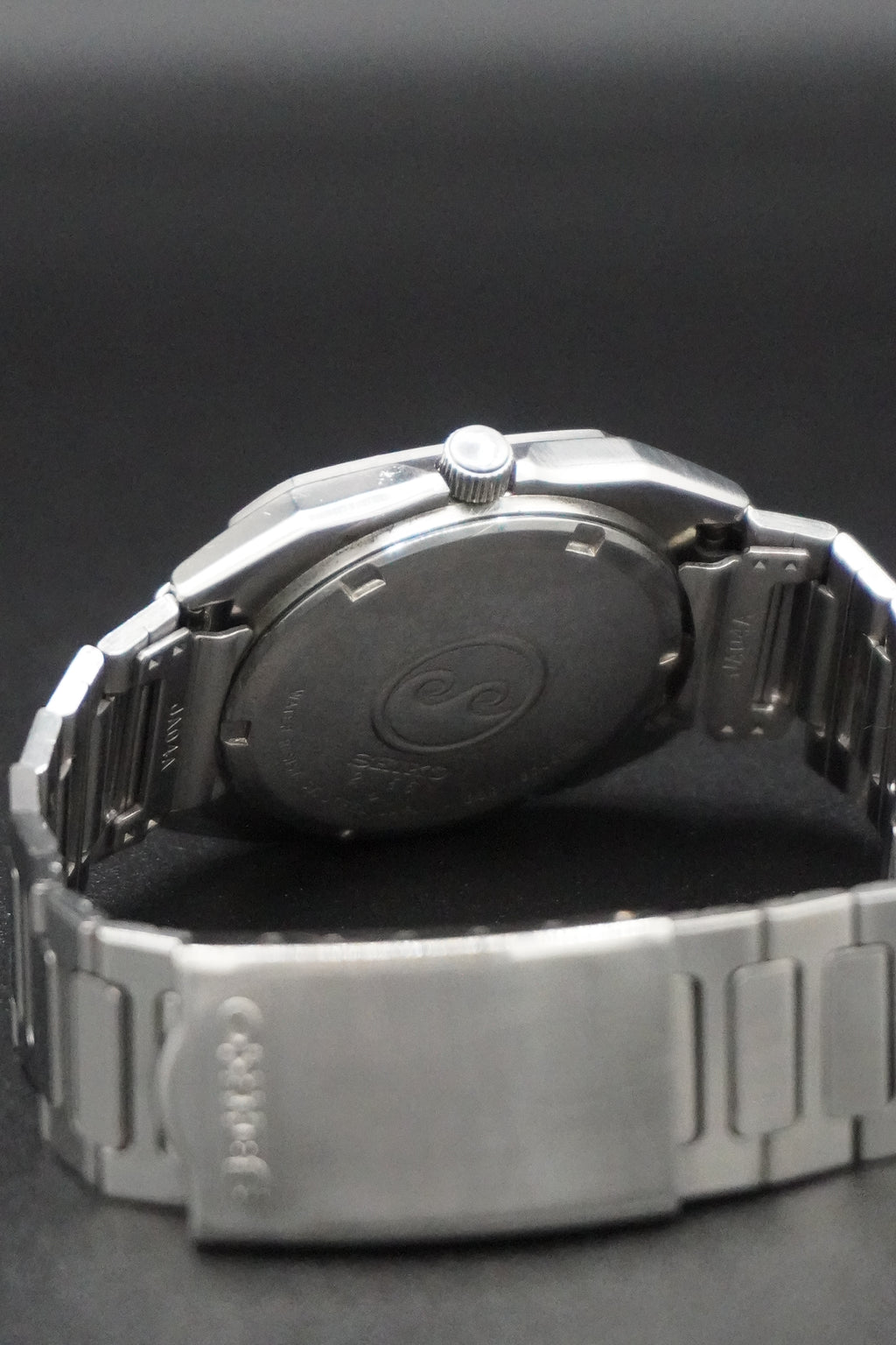 Vintage 80s Seiko Silver Wave Quartz